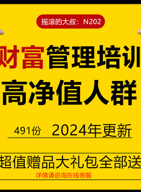 高净值人群客户财富管理销售培训ppt课件保险问卷话术税务视频