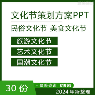 传统美食旅游音乐民俗非遗乡情 文化节开幕举办活动企策划PPT方案