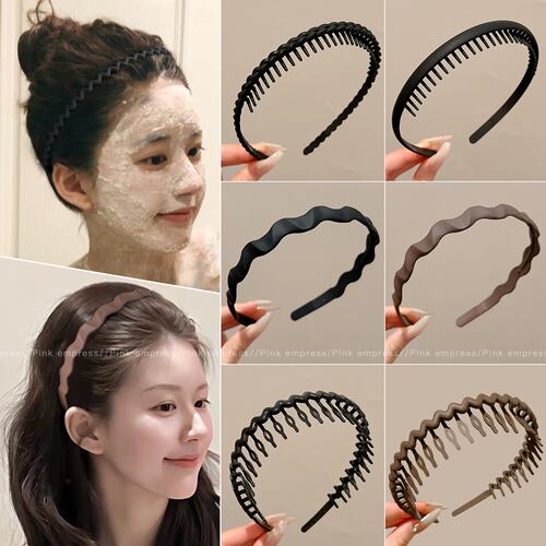明星同款洗脸专用黑色发箍女2026新款带齿防滑头箍气质发捆头饰