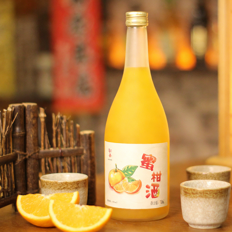 【新品钜献】朝香蜜柑酒720ML果酒女士低度酒8度微醺柑橘味酒水
