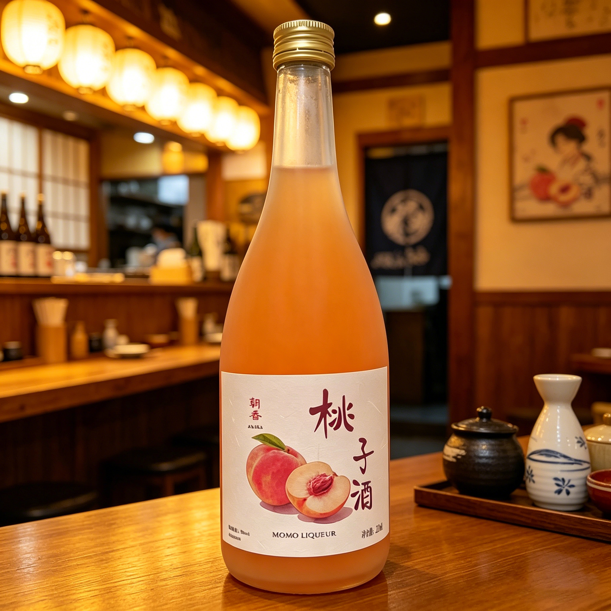 朝香桃子酒720ML/8度微醺蜜桃
