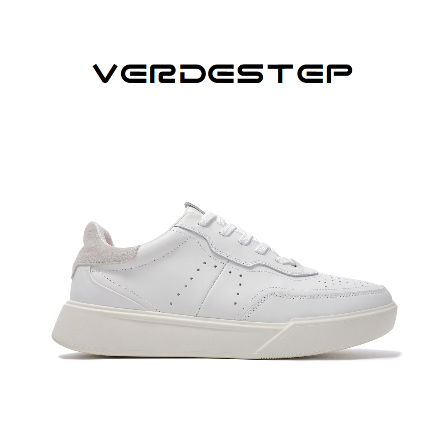 VerdeStep【意大利牛皮】男士系带板鞋复古耐穿增高时尚休闲男鞋