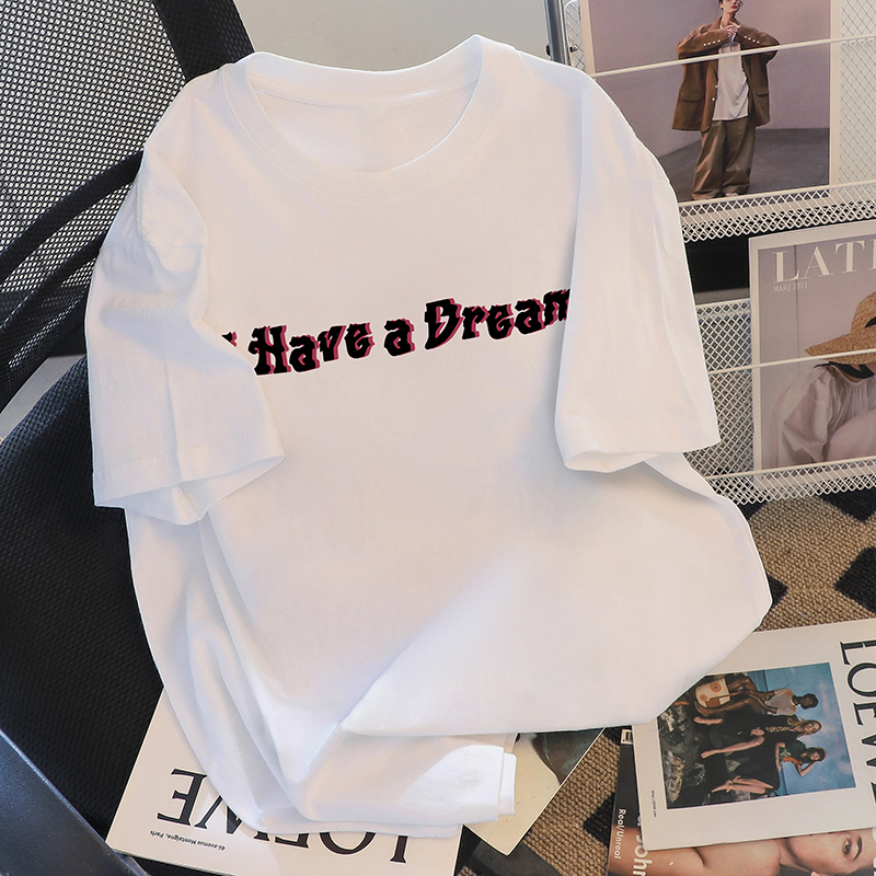 捡漏外贸十字架欧美宽松短袖夏季情侣嘻哈街舞潮tee男女暗黑T恤潮