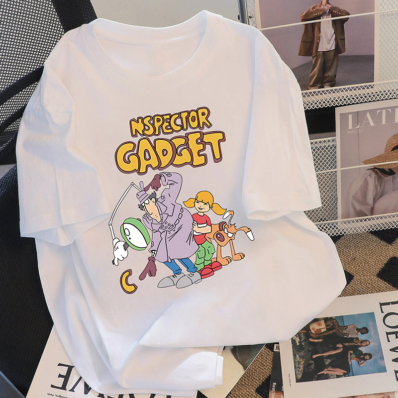 上衣纯棉小众甜酷百搭T恤宽松