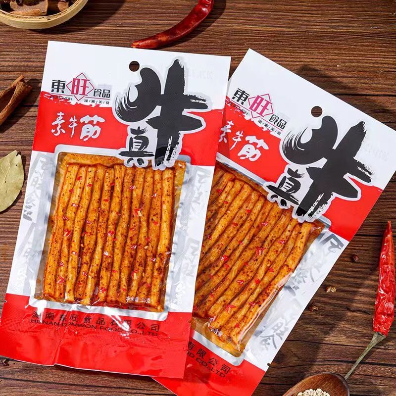 东旺素牛筋辣条正宗东旺食品顶牛素牛筋爆炒牛筋真牛麻辣条休闲辣