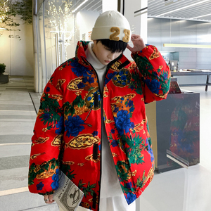 MY205大花棉衣加厚保暖立领棉服面包服风民族特色外套男图片