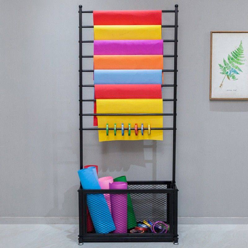 网红新款铁艺丝带架鲜花包装纸架缎带织带彩带收纳展示架花店用品