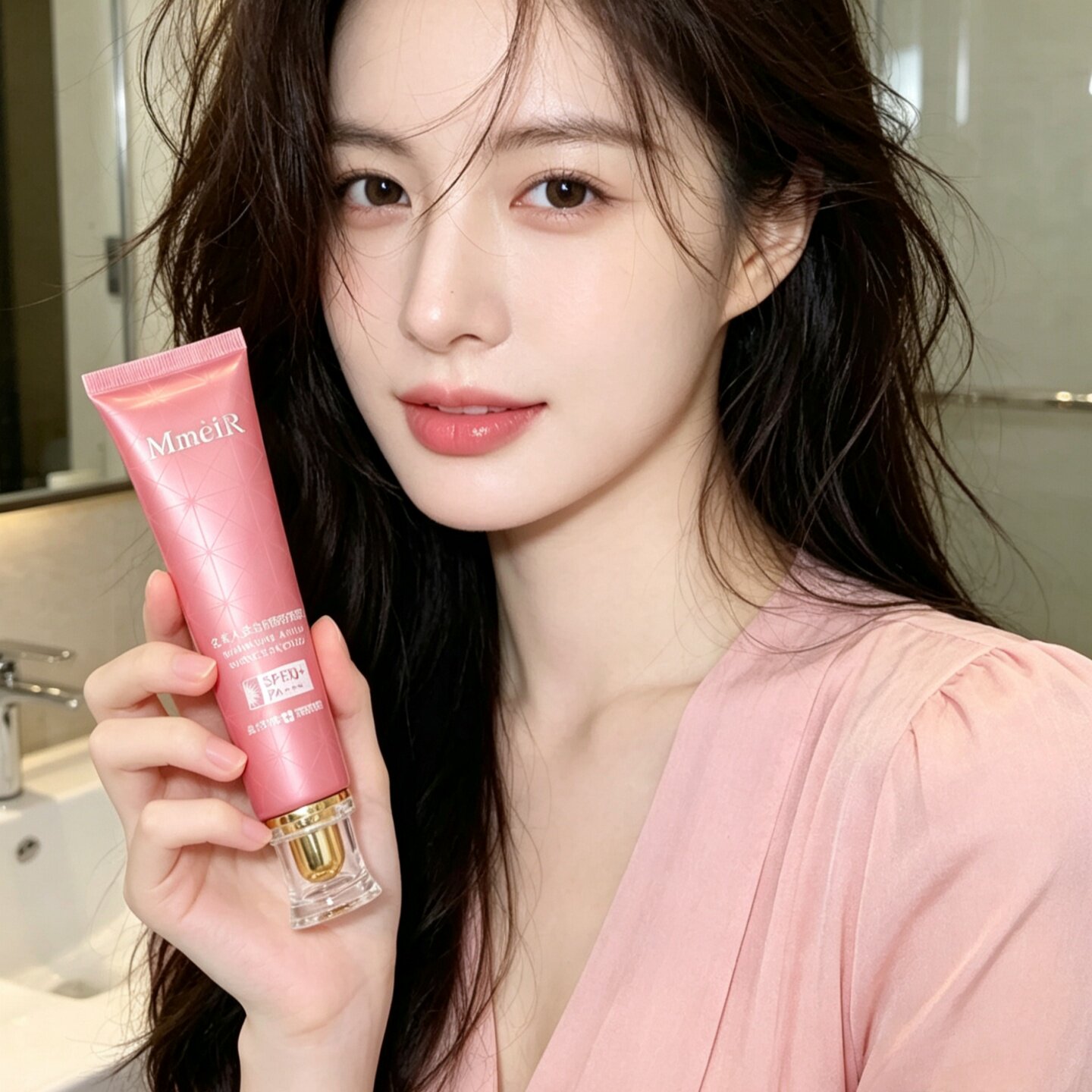 水润轻薄隔离防晒乳 美白养肤不假白 油皮混油清爽女士专用防晒霜