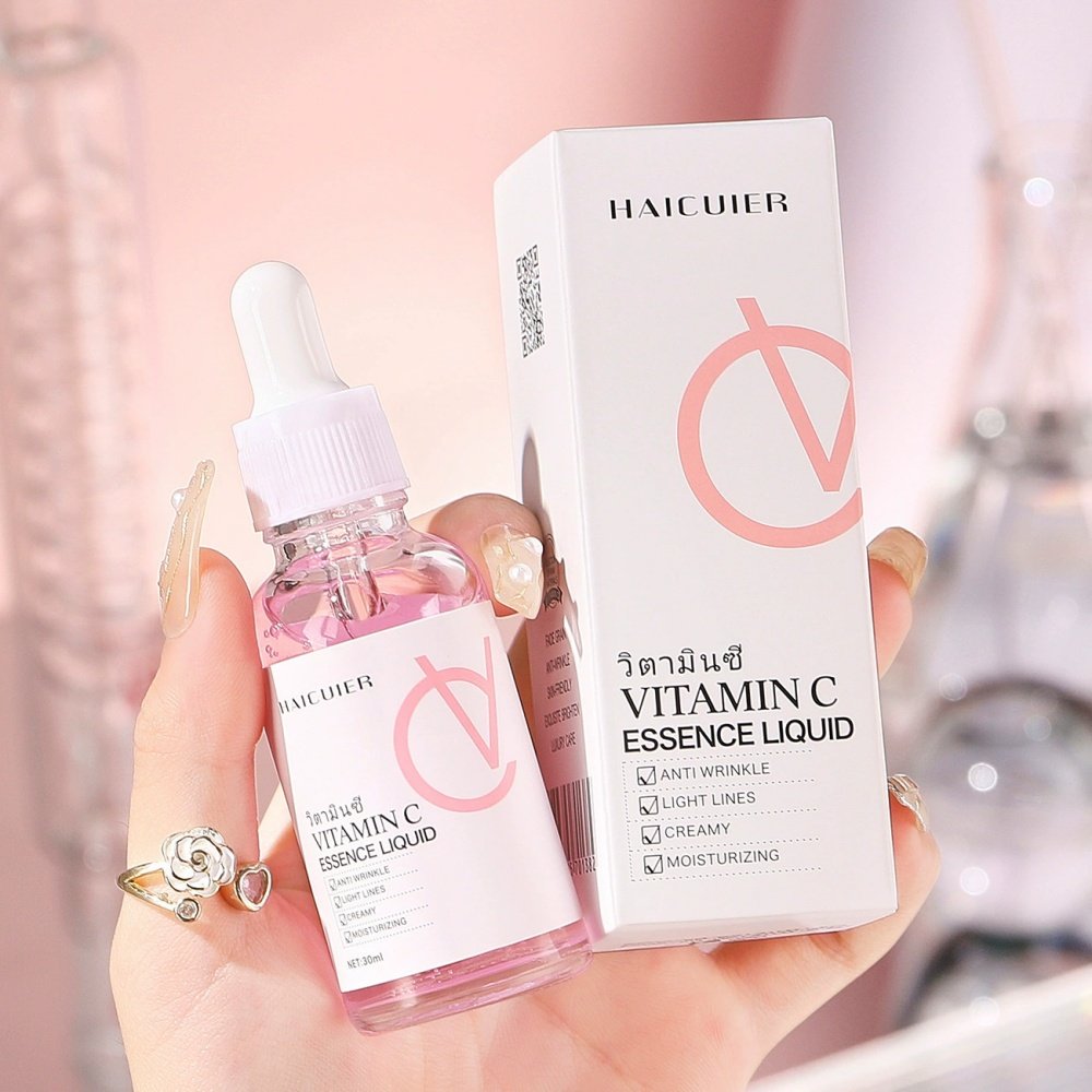 维生素c精华油女紧致淡纹保湿抗皱面部去黄提亮VC精华妈妈护肤品