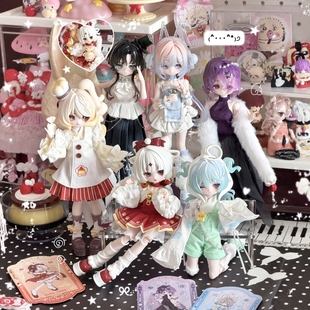 现货米甜三代运势小签灵8分bjd盲盒可动人偶公仔手办摆件女生礼物