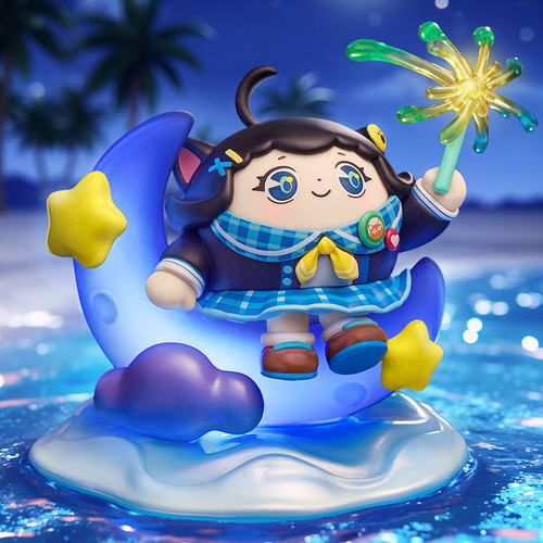 正版蛋仔派对假日海岸线手办盲盒玩具潮玩桌面生日礼物摆件手办