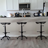 复古工业风做旧吧椅轻奢铸铁马鞍座椅前台旋转升降高度创意酒吧椅