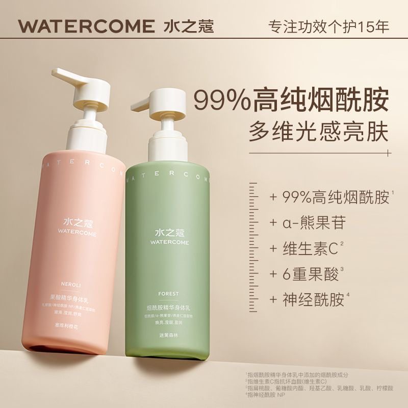 水之蔻保湿滋润去鸡皮美白身体乳