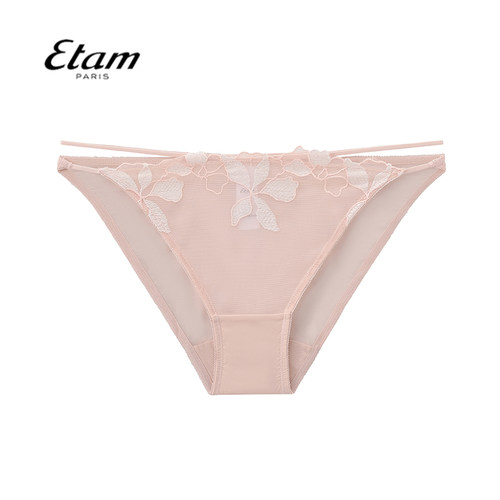 Etam法式性感蕾丝薄款女三角裤