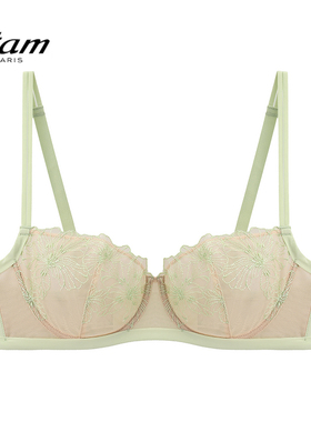 Etam 山茶花系列内衣女法式浪漫蕾丝刺绣复古性感文胸W321DI0114