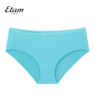 Etam女士内裤轻盈舒适透气棉内裤简约中腰三角短裤少女W323DI0201