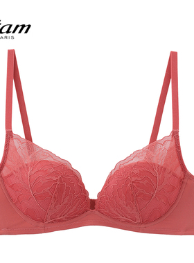Etam羽感Lover系列内衣法式蕾丝性感软胶骨聚拢文胸W321DI0104