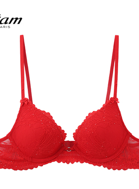 EtamINSTANT流光系列3/4杯蕾丝文胸性感内衣女聚拢小胸W124DI0125
