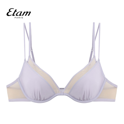Etam法式内衣女聚拢收副乳无痕文胸薄款有钢圈双肩带W322DI0126