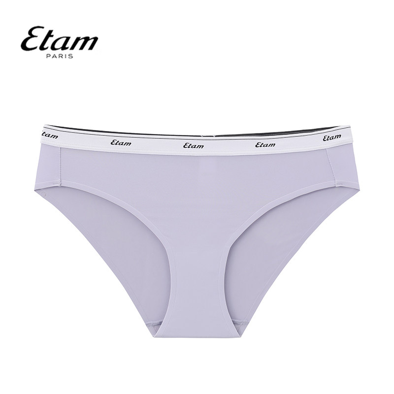 Etam女士内裤简约纯色舒适无痕中腰三角内裤亲肤舒适W323DI0202图片