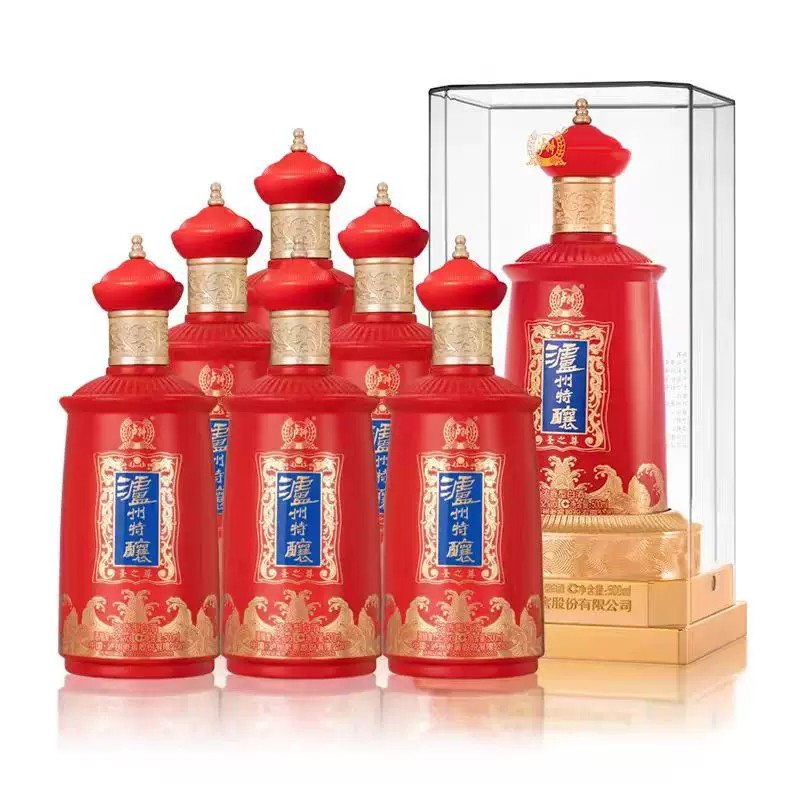 泸州特酿圣之尊52度浓香型白酒500ml*6瓶整箱高档礼盒包装