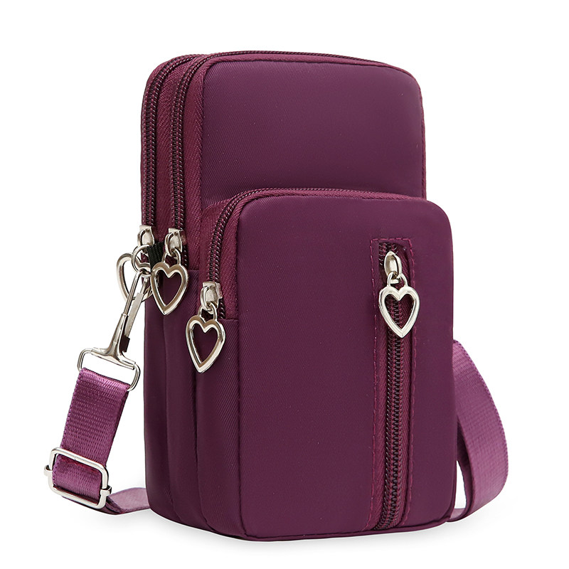 手机布袋竖挂脖便携手腕零钱包