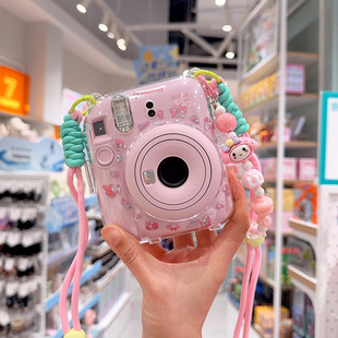 拍立得保护壳mini12富士相机包11/7+7c/7s可爱挂绳90/40/25/89/SE