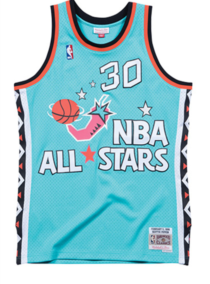 Mitchell Ness ¸´¹ÅÇòÒÂSWÇòÃÔ°æ NBA 96È«Ã÷ÐÇ Æ¤Åî ´óÀ±½· MN