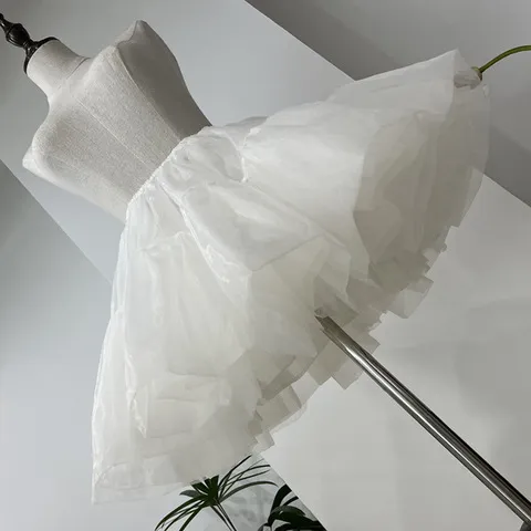 公主蓬蓬裙无骨内搭软妹衬裙撑六软纱25c裙撑双层lolitacos纱m