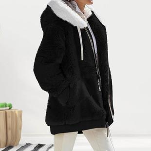 Solid Color Zipper 新品 Long Winter Women Coat Sleeves Cardig