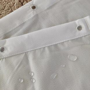 宾馆会所健身中心覆膜防水卫生间隔断帘沐浴帘隔水底边加垂不贴身