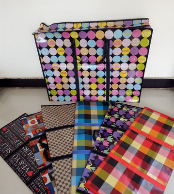 疯狂冲皇冠 搬家用大号编织袋 防水行李包 收纳袋 80*45*20cm