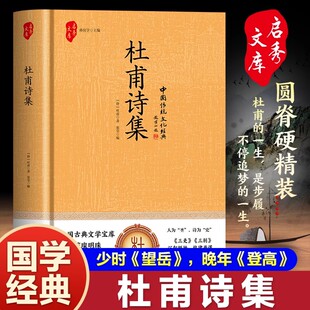 杜甫诗歌赏析 杜甫诗歌鉴赏辞典书籍 原文 诵读诗圣杜甫诗集诗选全集 国学经典 中国古诗词鉴赏大全 集评 鉴赏 译文 杜甫诗集 正版