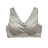 纯棉哺乳文胸春秋款 白色哺乳内衣 孕妇背心产后喂奶睡眠胸罩大码