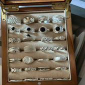 素圈戒指女简约时尚 个性 创意网红百搭叠戴指环ins风设计感食指戒