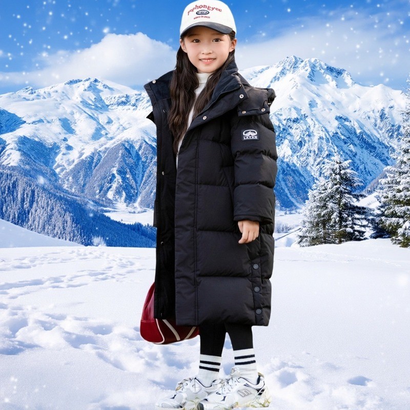 2025儿童新款羽绒服长款加厚外套