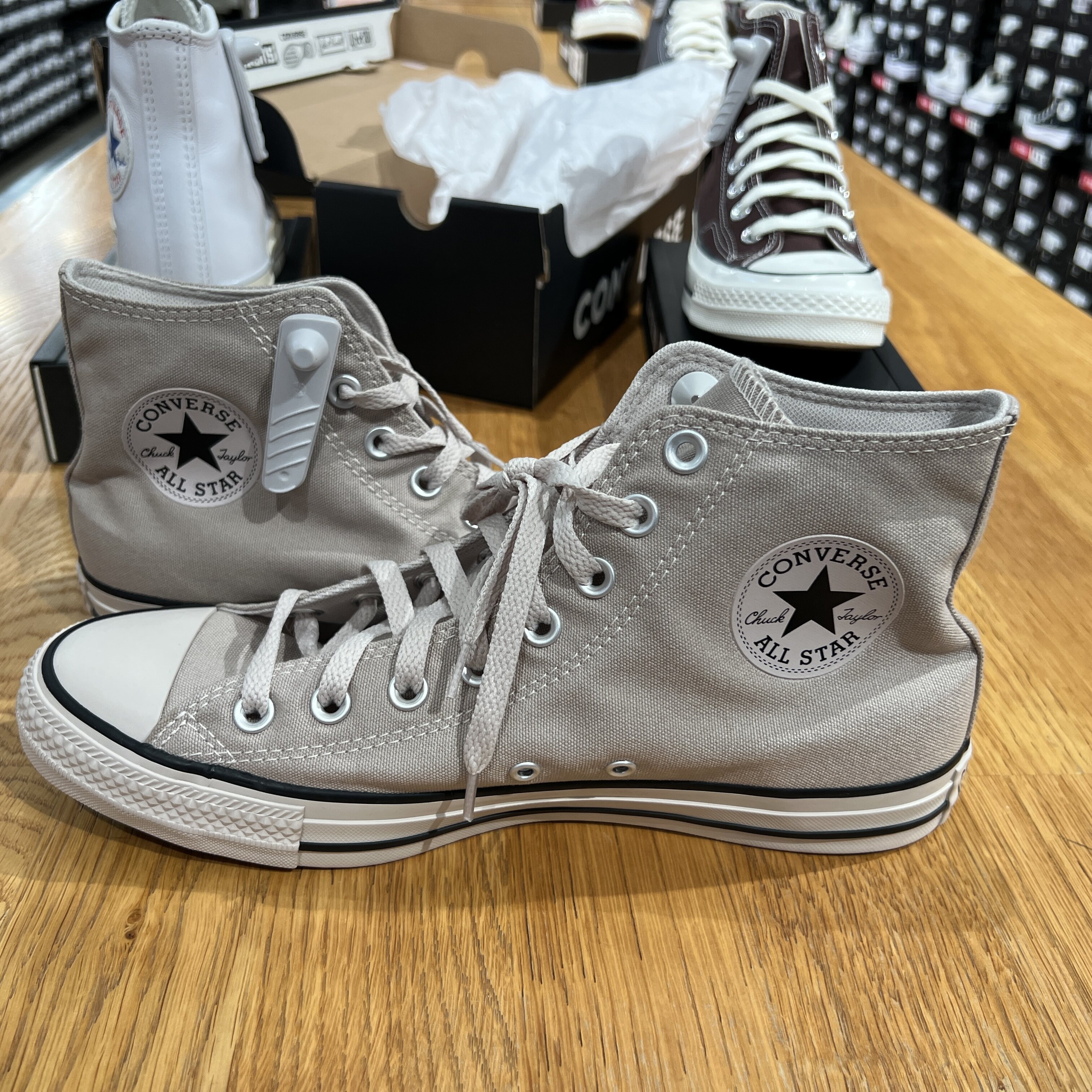匡威系带allstar纯色经典帆布鞋