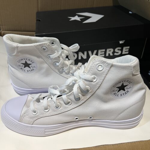 Converse Chuck Taylor 舒适百搭轻便白色高帮帆布鞋男女 A19299C