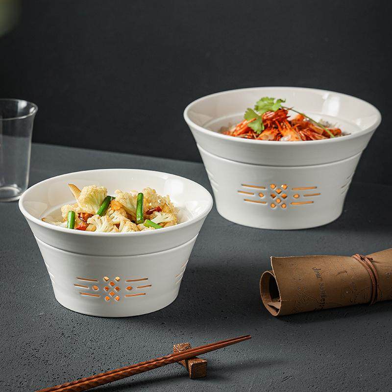 新款干锅明炉餐具蜡烛加热保温菜盘汤盘特色镂空炉餐厅饭店商用盘