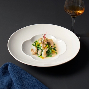 位上餐具冷菜盘酒店会所私房菜高端餐盘陶瓷特色菜盘子高级餐厅一