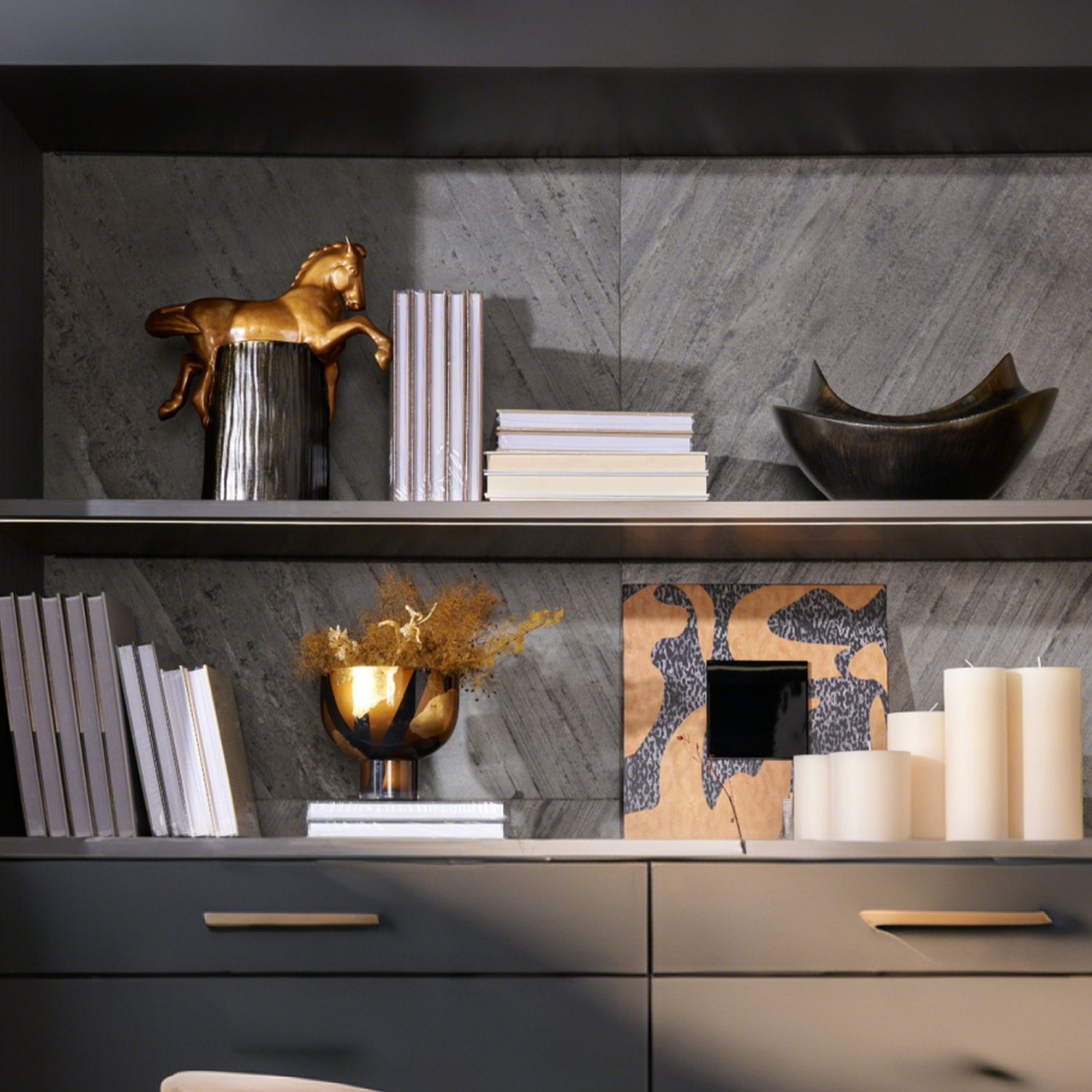 柜体装饰品摆件轻奢高档黑金奢境书房装饰好物样板间咖啡馆客厅,家居饰品,装饰摆件,淘宝优惠券,粉丝福利购,淘宝优惠卷