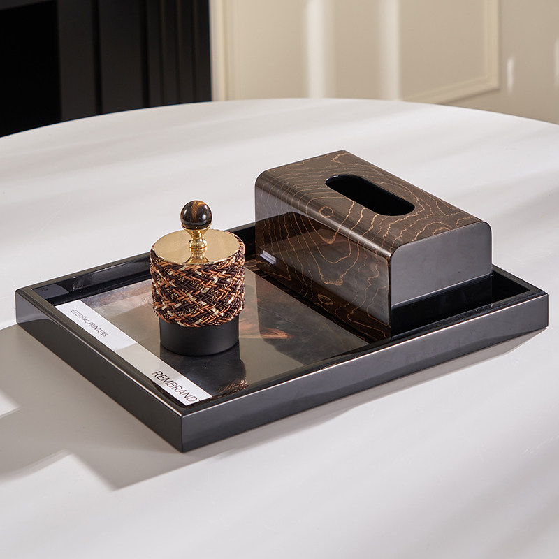 现代样板间售楼处洽谈桌茶几装饰托盘摆件纸巾盒烟灰缸高级感摆场,家居饰品,装饰摆件,淘宝优惠券,粉丝福利购,淘宝优惠卷