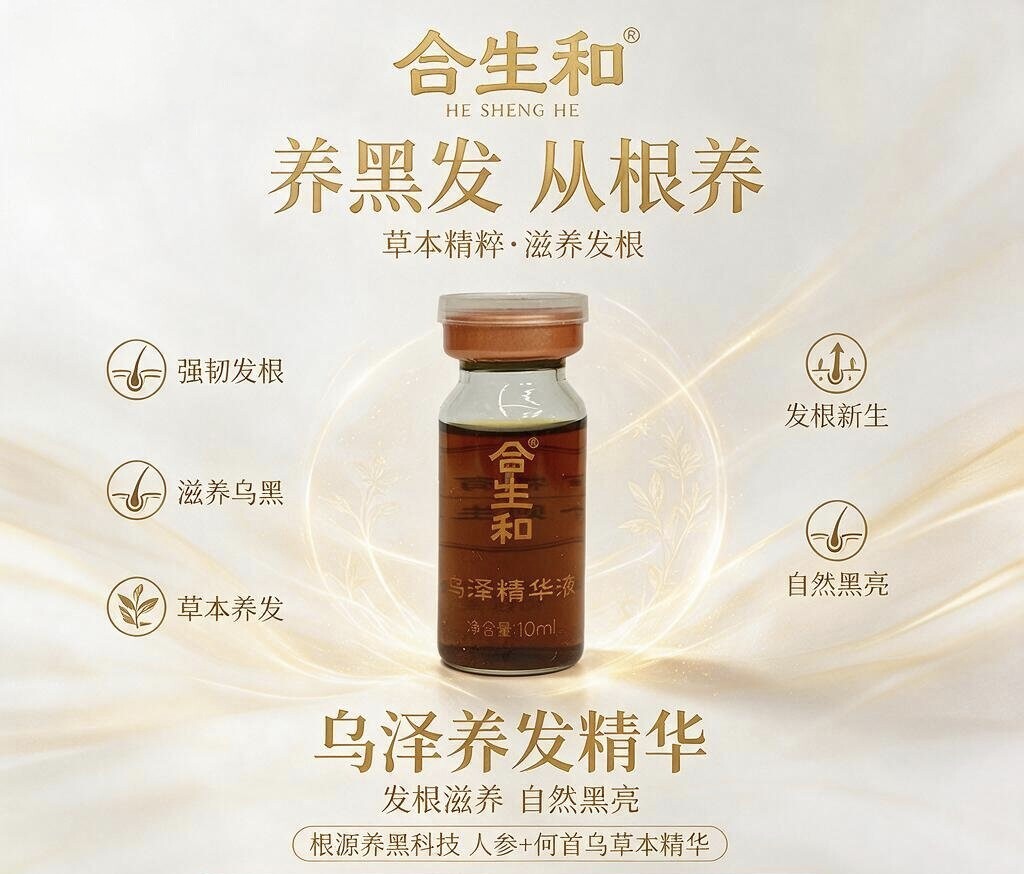 合生和乌泽精华液门店同款套盒防白促黑营养头皮精华液