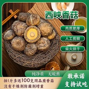 柴火香菇肉厚菌菇3-4cm西峡伏牛山椴木干香菇干货新货小香菇礼盒