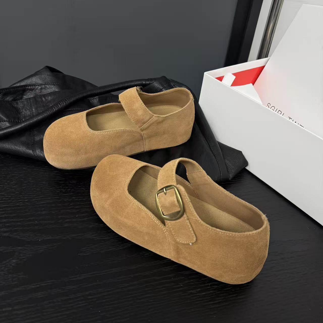 真皮勃肯鞋女2026新款复古软底单鞋内增高平底一脚蹬玛丽珍鞋,女鞋,勃肯鞋/软木鞋,淘宝优惠券,粉丝福利购,淘宝优惠卷