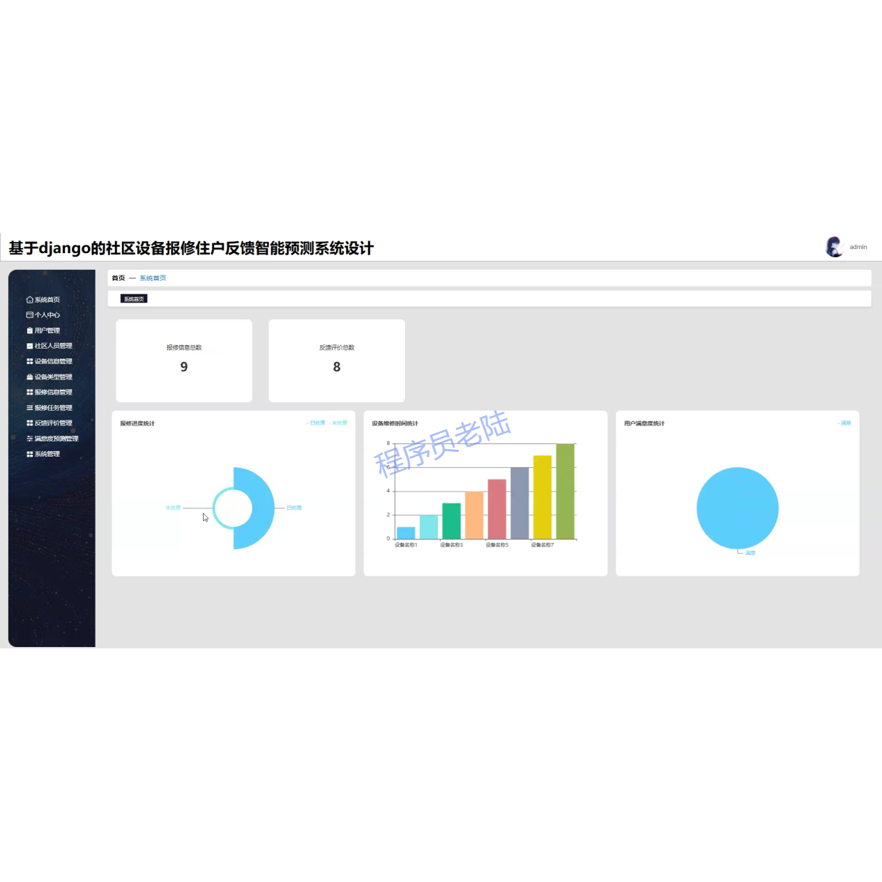 设备报修管理系统｜python｜django｜vue｜mysql｜万字文档