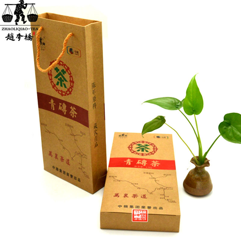 赵李桥黑茶非遗万里茶道十二年陈赤壁青砖茶非遗技艺湖北特产赤壁