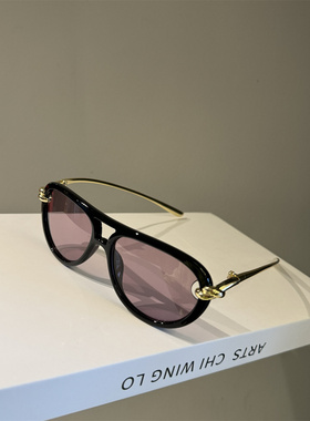 防紫外线大框打结扣腿墨镜