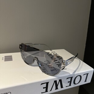 时尚大框连体镜片太阳镜女大脸显瘦茶色街拍面罩墨镜男女通用潮流