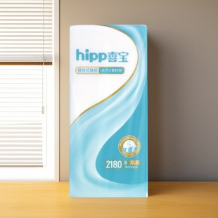 喜宝多功能悬挂式纸巾 2180张XL码可湿水抽挂抽纸巾6层加厚